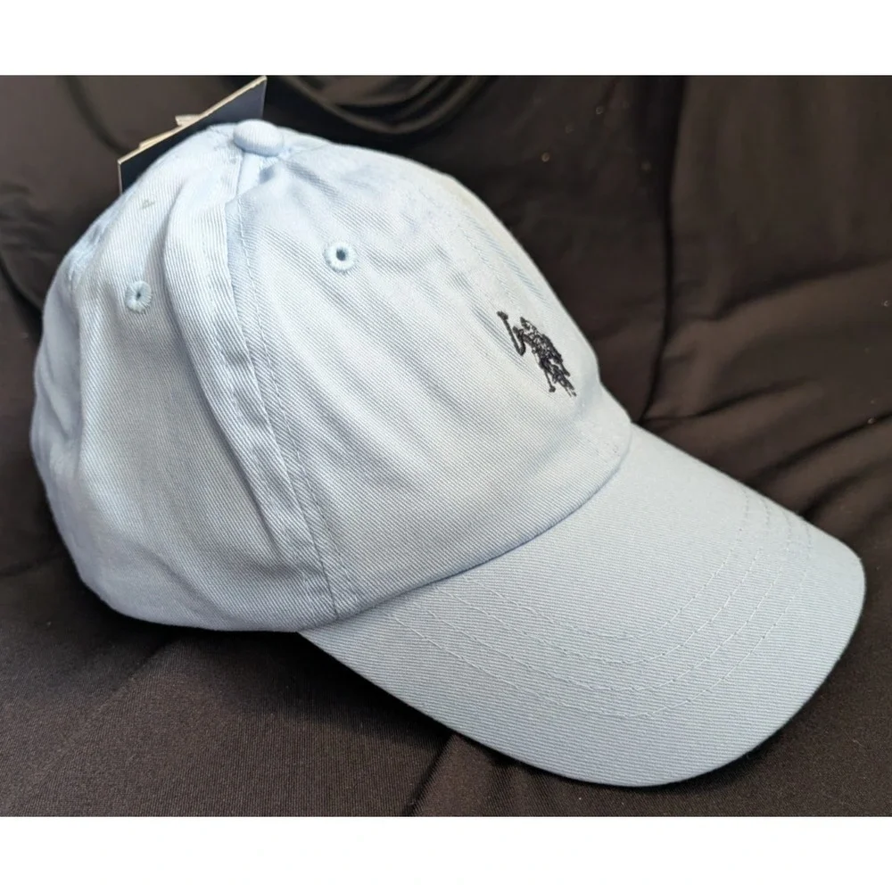U.S. Polo Assn. Light Blue Baseball Cap Snapback One Size/All  Sports Casual Hat